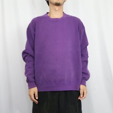 画像2: 90's LAND'S END USA製 無地スウェット M (2)
