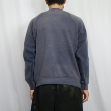 画像3: 90〜2000's FRUIT OF THE LOOM フェードラグランスウェット NAVY XL (3)