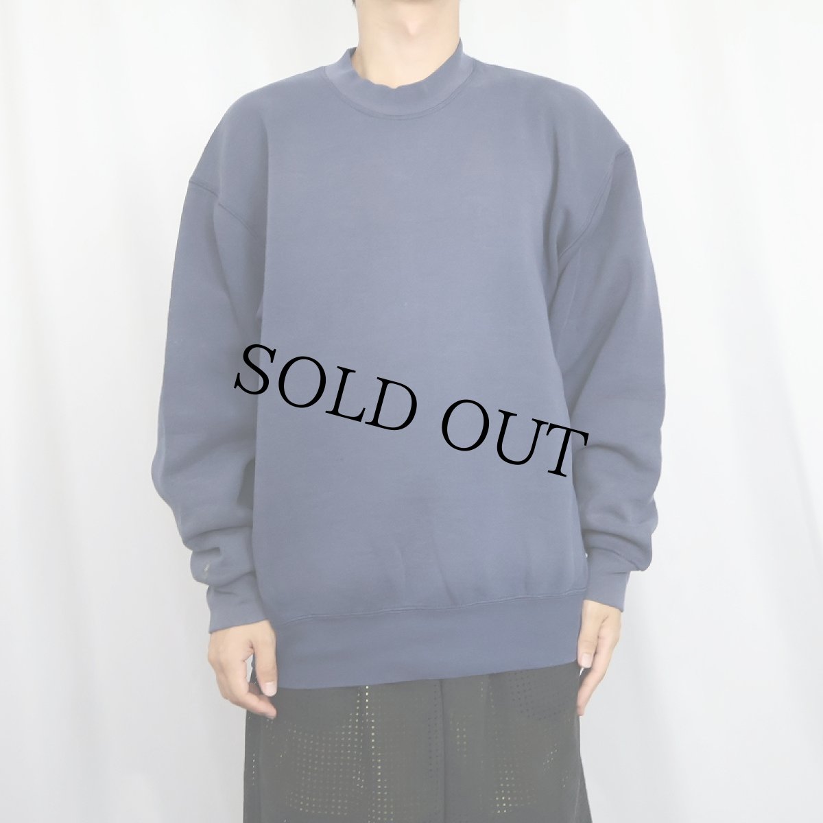 画像2: 90's BVD USA製 フェードスウェット NAVY XL (2)