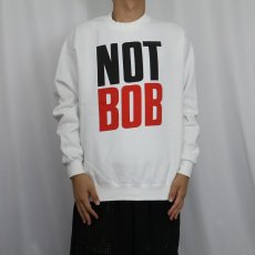 画像2: 90's Lee USA製 "NOT BOB" プリントスウェット L (2)
