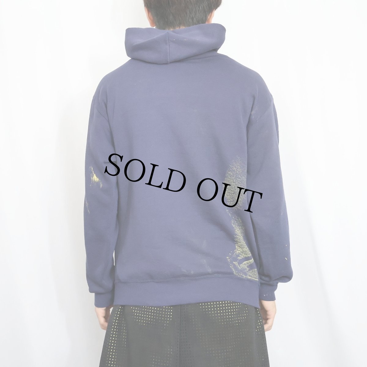 画像3: 80〜90's JERZEES USA製 "MOUNT ST. MICHAEL" プリントスウェットフーディー NAVY L (3)