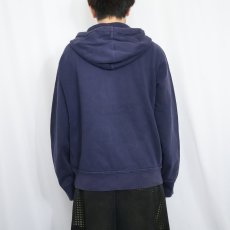 画像3: POLO Ralph Lauren REVERSE WEAVE TYPE スウェットジップパーカー NAVY L (3)