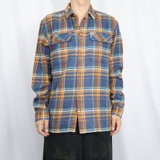 画像2: 2016AW Patagonia "ORGANIC COTTON" チェック柄 ヘビーネルシャツ M (2)
