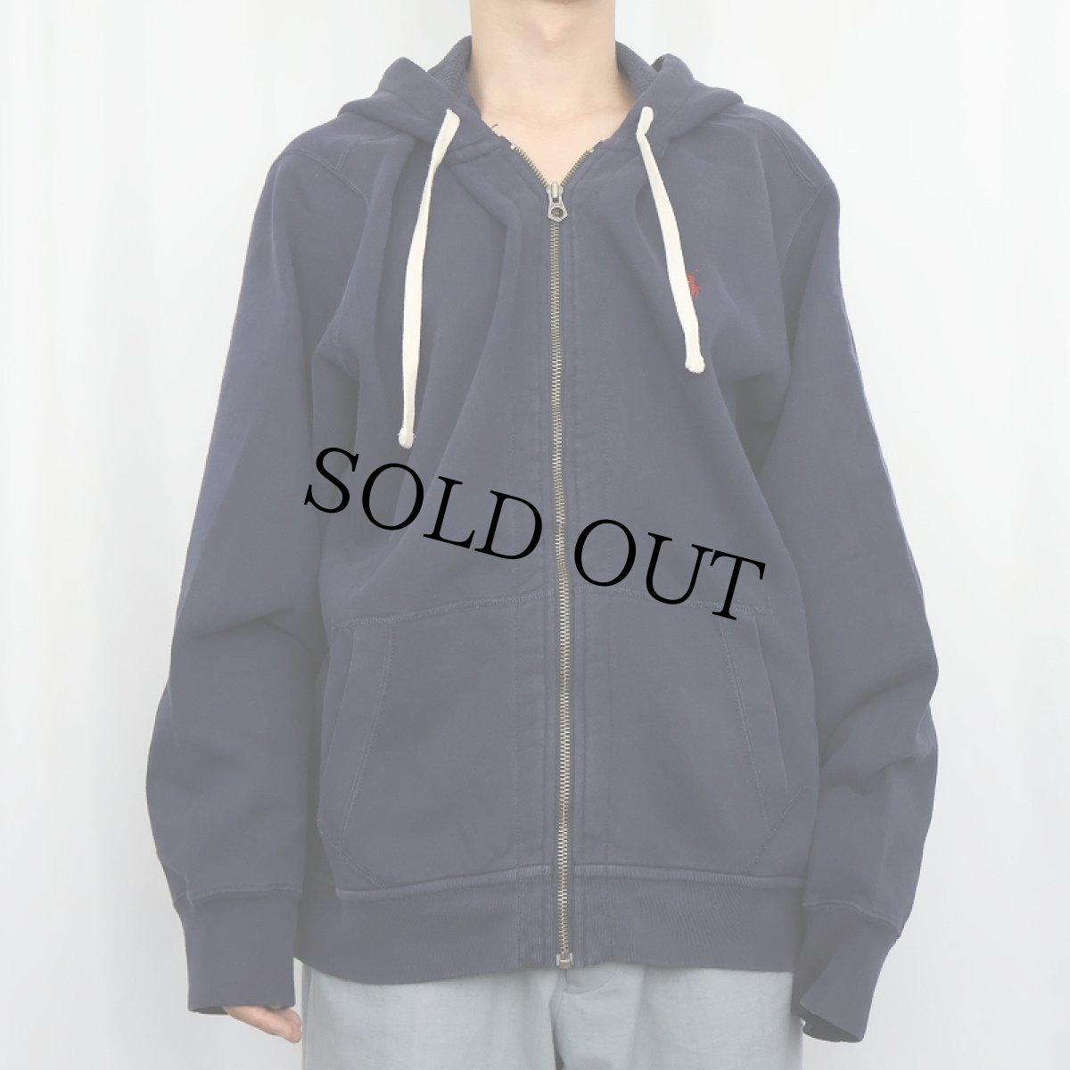 画像2: POLO Ralph Lauren REVERSE WEAVE TYPE スウェットジップパーカー NAVY XXL (2)