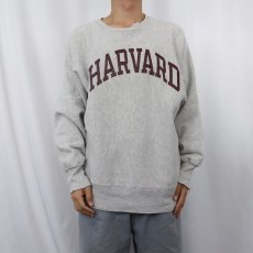 画像2: 80's Champion REVERSE WEAVE トリコタグ USA製 "HARVARD" プリントスウェット L (2)