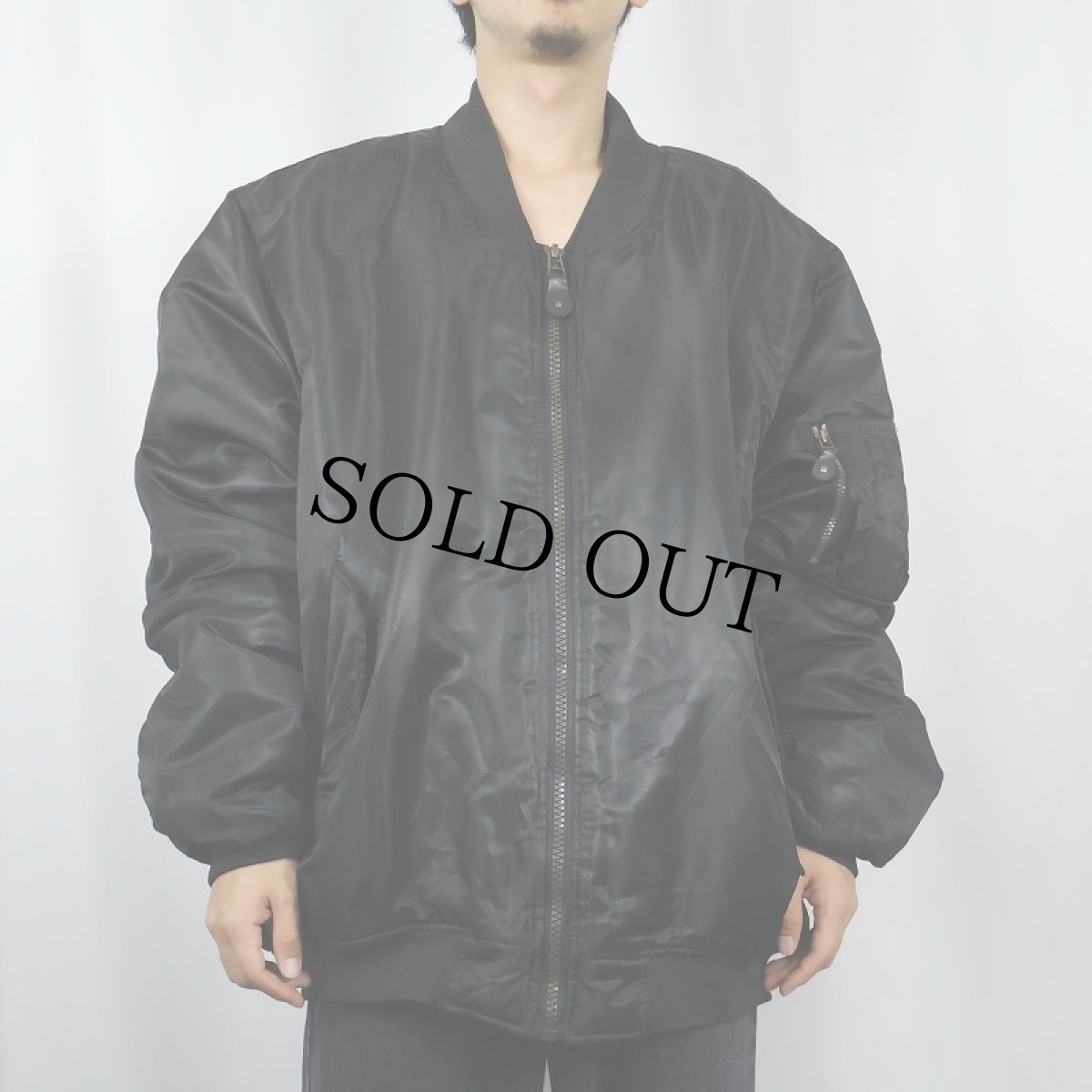 画像2: JORDAN CRAIG "MA-1 TYPE" フライトジャケット BLACK 2XL (2)