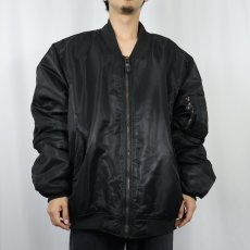 画像2: JORDAN CRAIG "MA-1 TYPE" フライトジャケット BLACK 2XL (2)