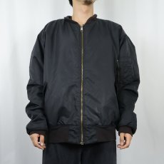 画像2: "MA-1 TYPE" フライトジャケット BLACK (2)