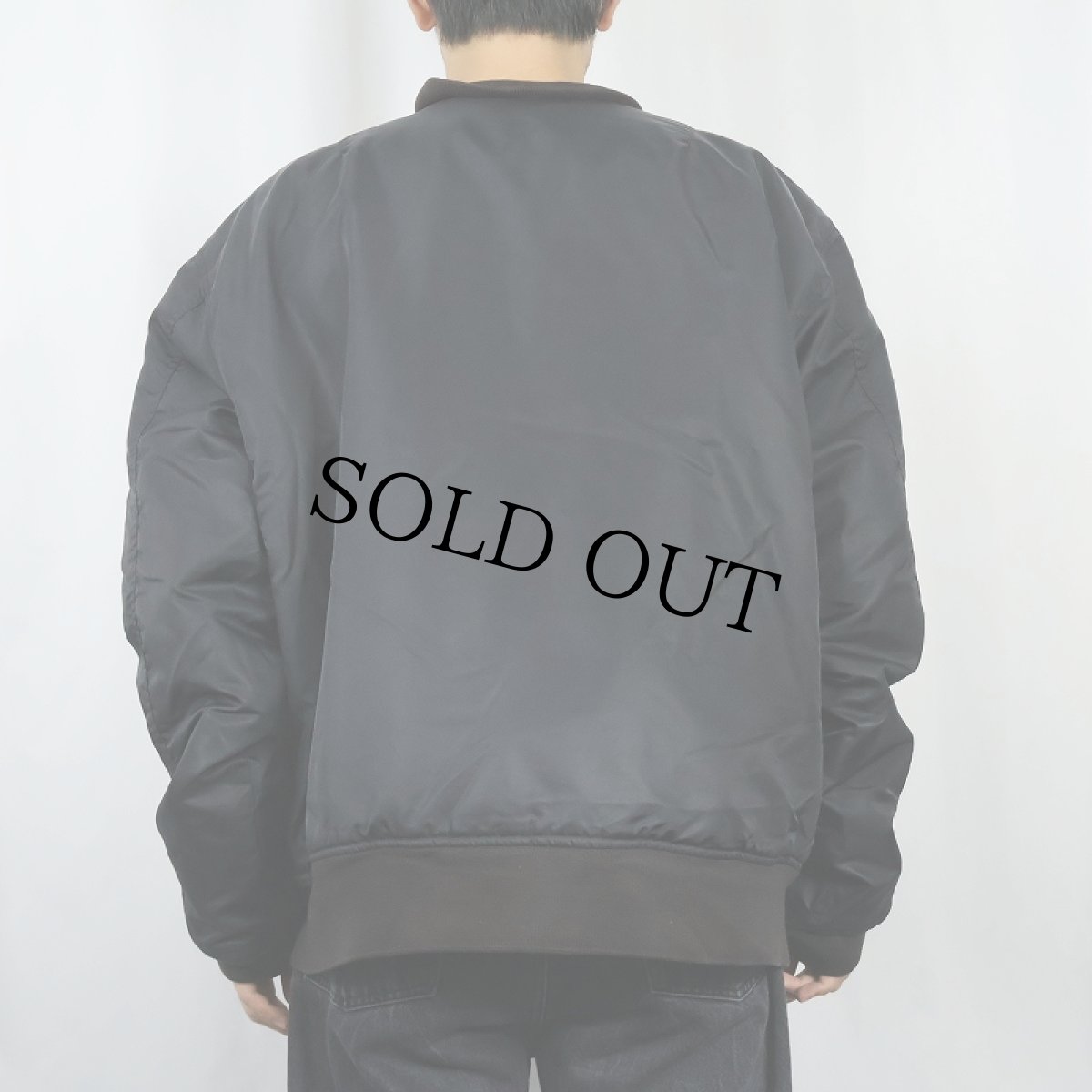 画像3: "MA-1 TYPE" フライトジャケット BLACK (3)