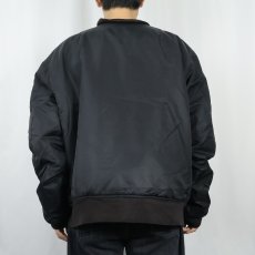 画像3: "MA-1 TYPE" フライトジャケット BLACK (3)