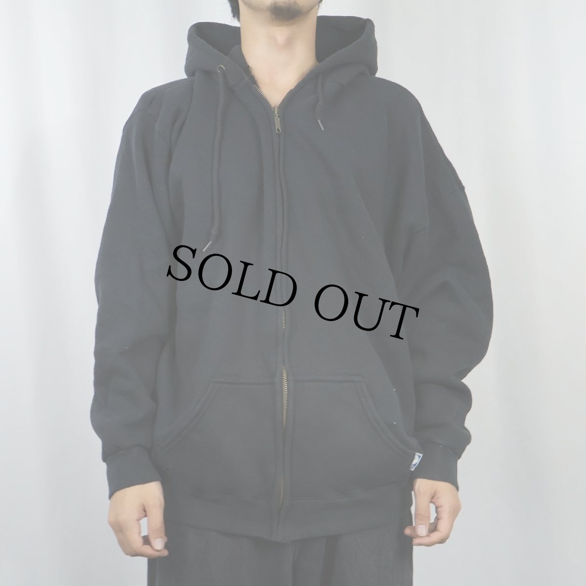 画像2: 90〜2000's DISCUS ATHLETIC スウェットジップパーカー BLACK 2XL (2)