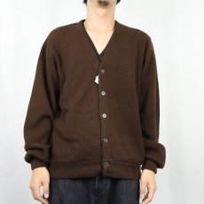 画像2: 80's The Fox JCPenney アクリルニットカーディガン L (2)