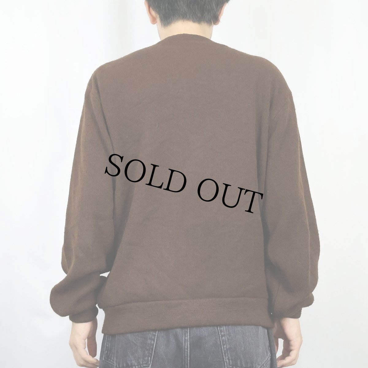 画像3: 80's The Fox JCPenney アクリルニットカーディガン L (3)