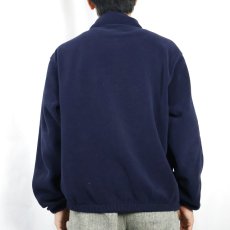 画像3: 90's POLO GOLF Ralph Lauren USA製 "POLARTEC" チンスト付き フリーススイングトップ NAVY M (3)