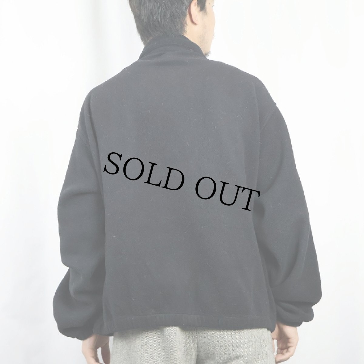 画像3: 90's〜 POLO Ralph Lauren "POLARTEC" チンスト付き フリーススイングトップ BLACK XL (3)