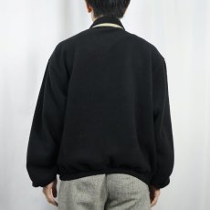 画像3: 80's POLO Ralph Lauren USA製 チンスト付き フリーススイングトップ BLACK L (3)