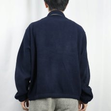 画像3: POLO Ralph Lauren "POLARTEC" チンスト付き フリーススイングトップ NAVY L (3)