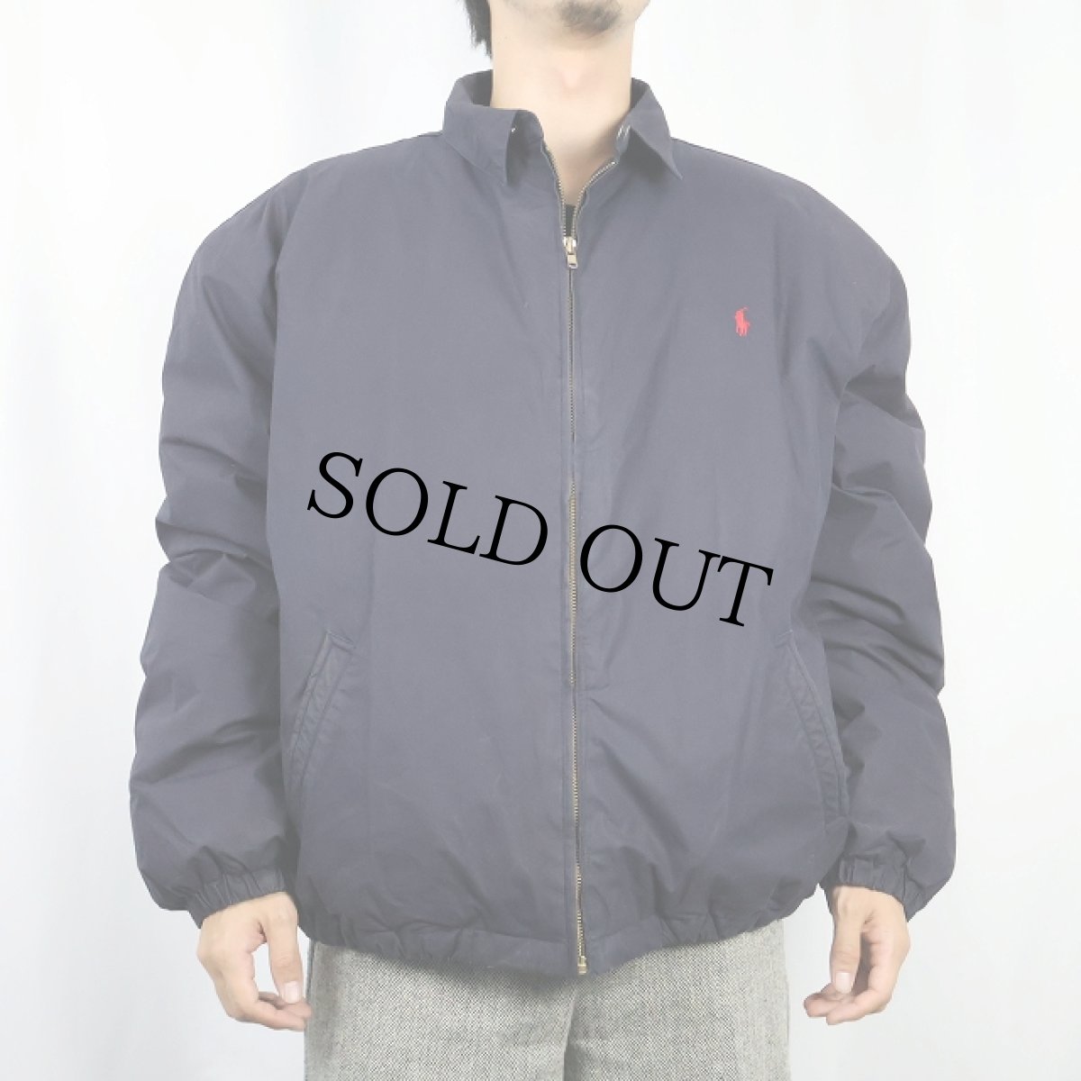 画像2: 90's〜 POLO Ralph Lauren チンスト付き ダウンジャケット NAVY XL (2)