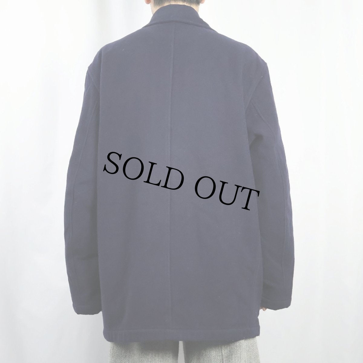 画像4: POLO Ralph Lauren ウールジャケット NAVY M (4)