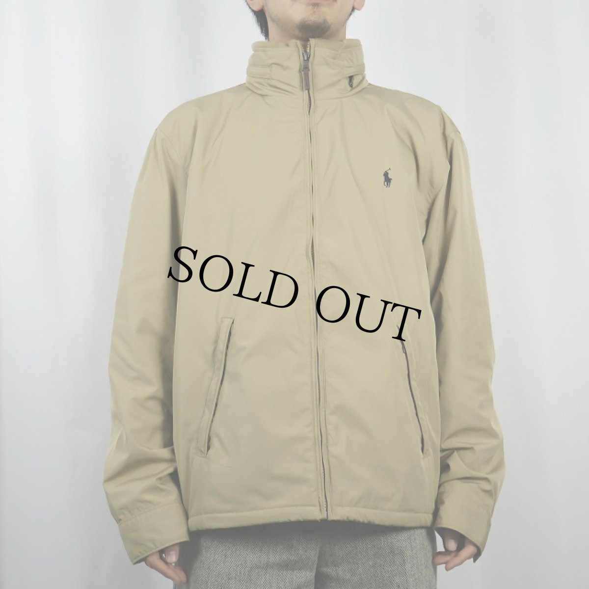 画像2: POLO Ralph Lauren フリースライナー ポリエステル シェルジャケット L (2)