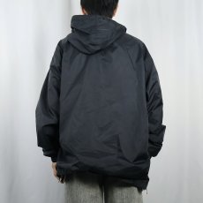 画像3: 90's adidas サイドジップ ナイロンフーディ BLACK XL (3)
