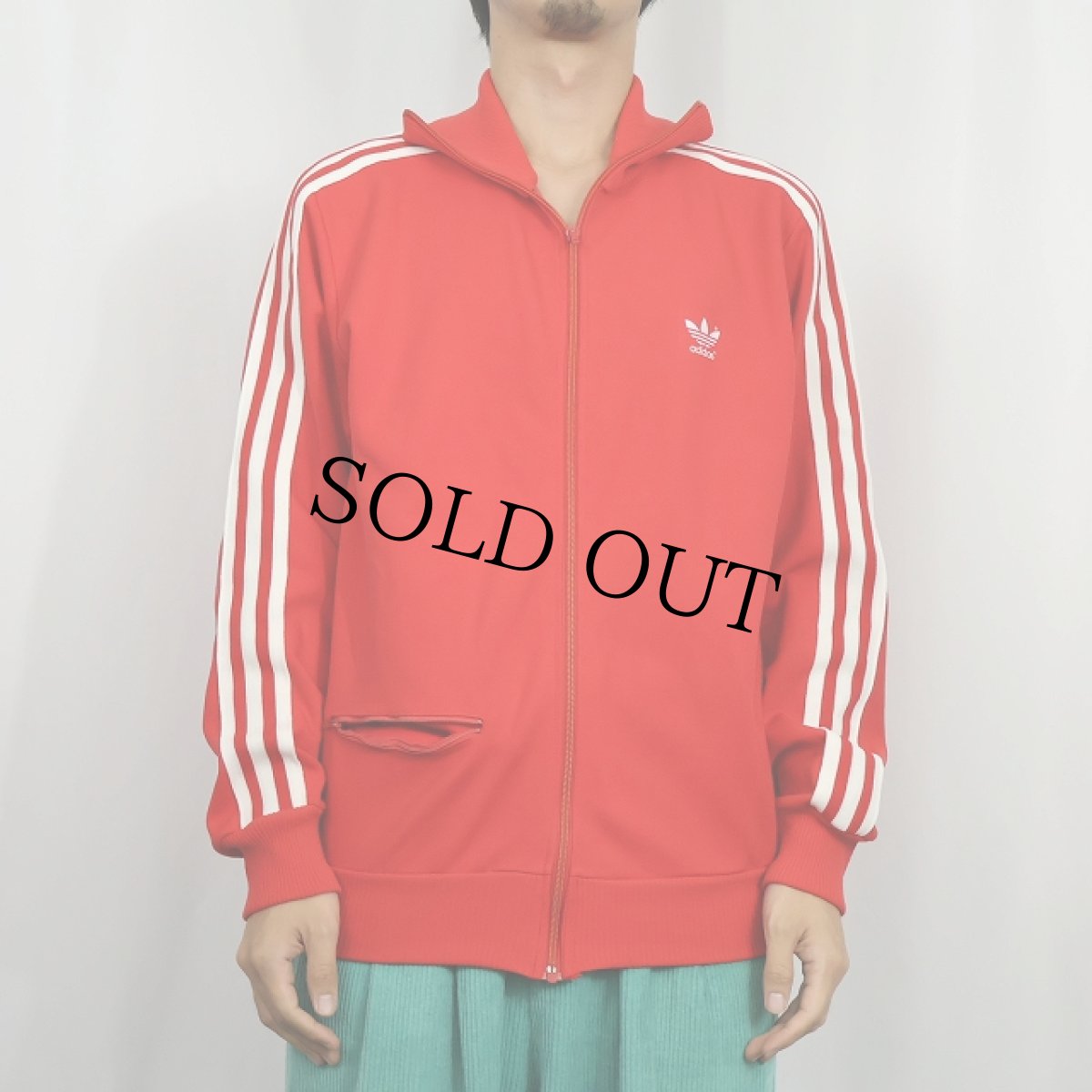 画像2: 80's adidas ロゴプリント トラックジャケット (2)