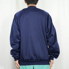 画像3: 90's〜 adidas ロゴ刺繍 トラックジャケット NAVY L (3)