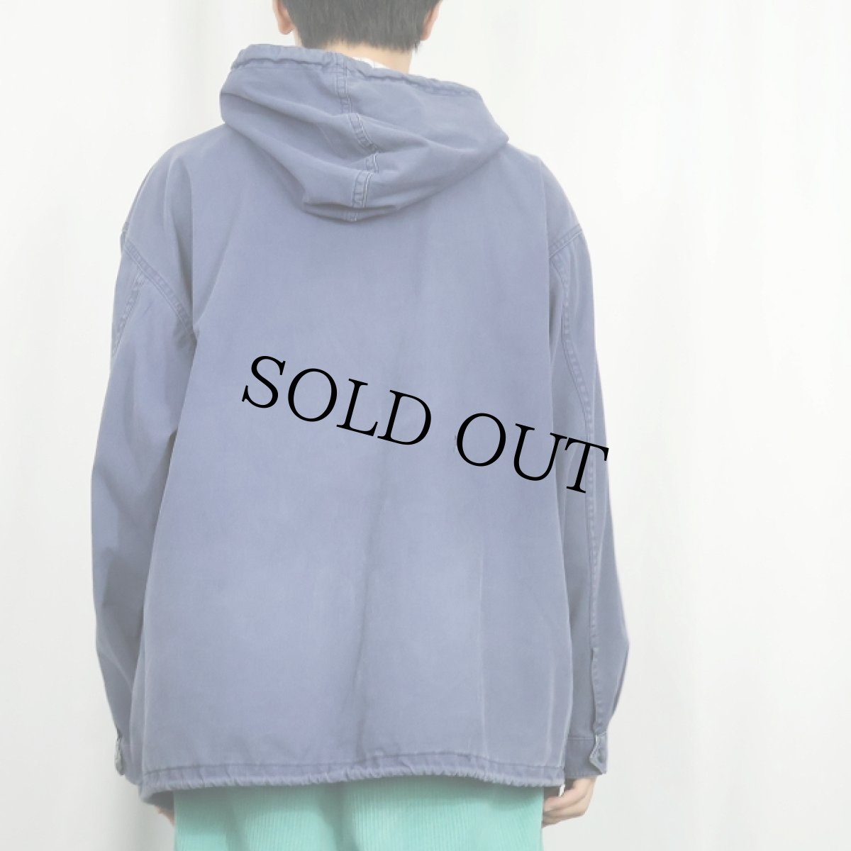 画像3: 70〜80's L.L.Bean ハーフジップ コットンプルオーバーパーカー NAVY XL (3)