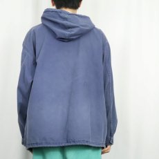 画像3: 70〜80's L.L.Bean ハーフジップ コットンプルオーバーパーカー NAVY XL (3)