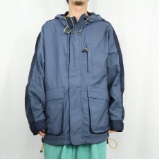 画像3: 90's〜 GAP 切り替えデザイン ナイロンマウンテンパーカー NAVY M (3)