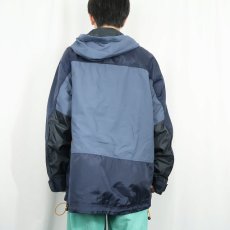画像4: 90's〜 GAP 切り替えデザイン ナイロンマウンテンパーカー NAVY M (4)