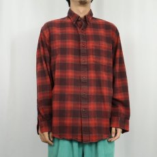 画像2: PENDLETON "MASON" オンブレーチェック柄 コットンボタンダウンシャツ L (2)