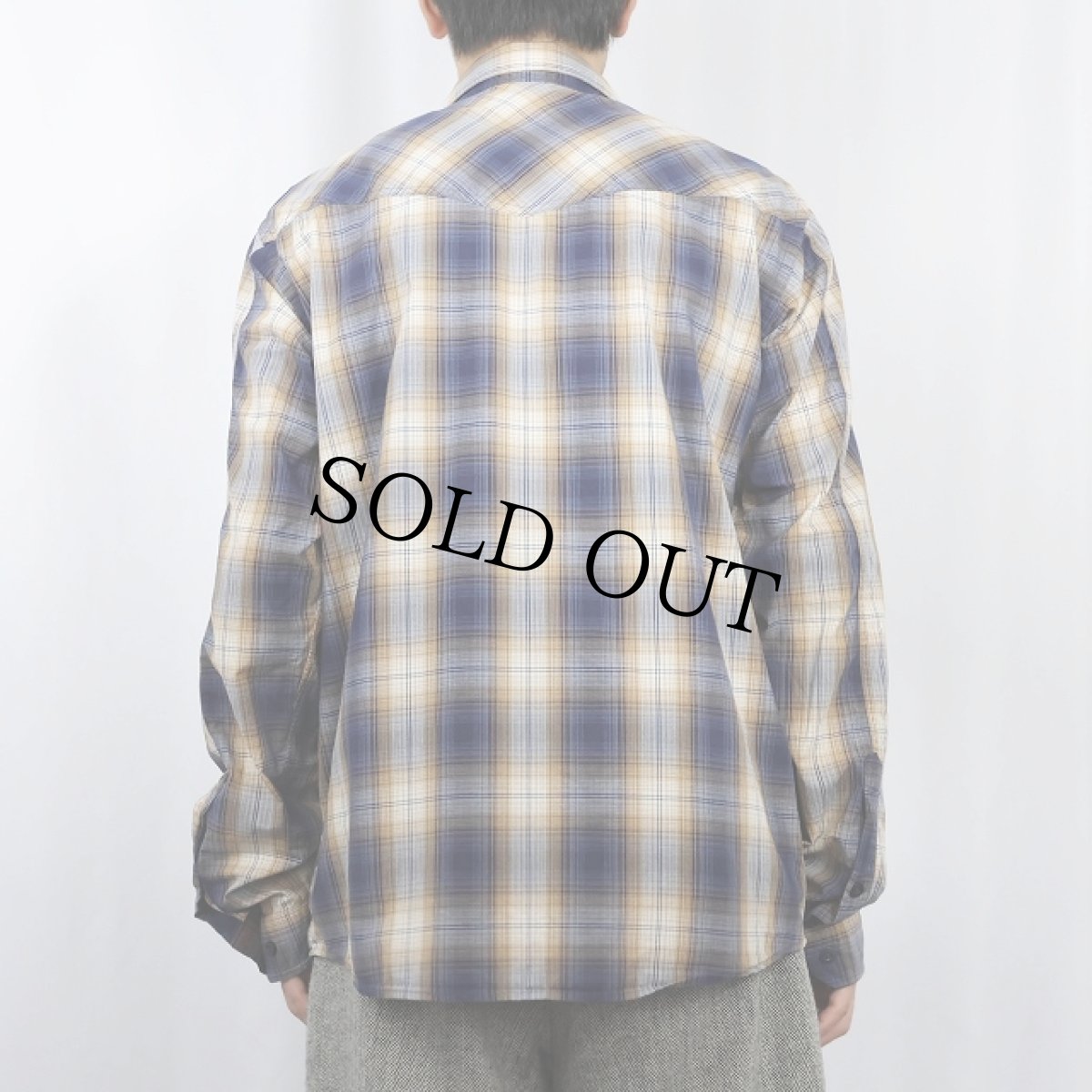 画像3: 2011AW Patagonia "ORGANIC COTTON" オンブレーチェック柄 コットンウエスタンシャツ M (3)