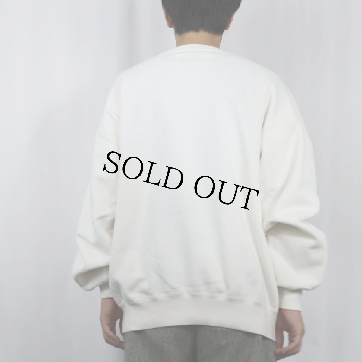 画像3: 90's L.L.Bean by RUSSELL ATHLETIC USA製 "ANDY" 前V 刺繍スウェット L (3)