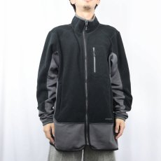 画像2: 2014AW Patagonia ハイブリッドフリースジップジャケット BLACK XL (2)