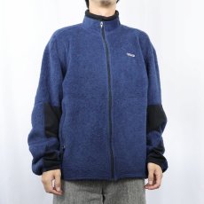 画像2: 90's Patagonia USA製 Rシリーズ R2 フリースジップジャケット NAVY L (2)