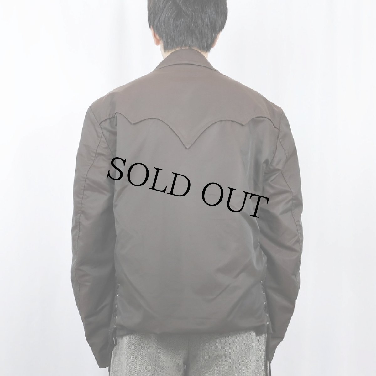 画像3: 70's Sprung コットンナイロン ウエスタンジャケット SIZE46 (3)