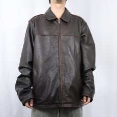 画像2: Eddie Bauer レザージャケット XL TALL (2)