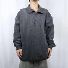 画像2: 90's EMS ハーフスナップ フリースジャケット XL (2)