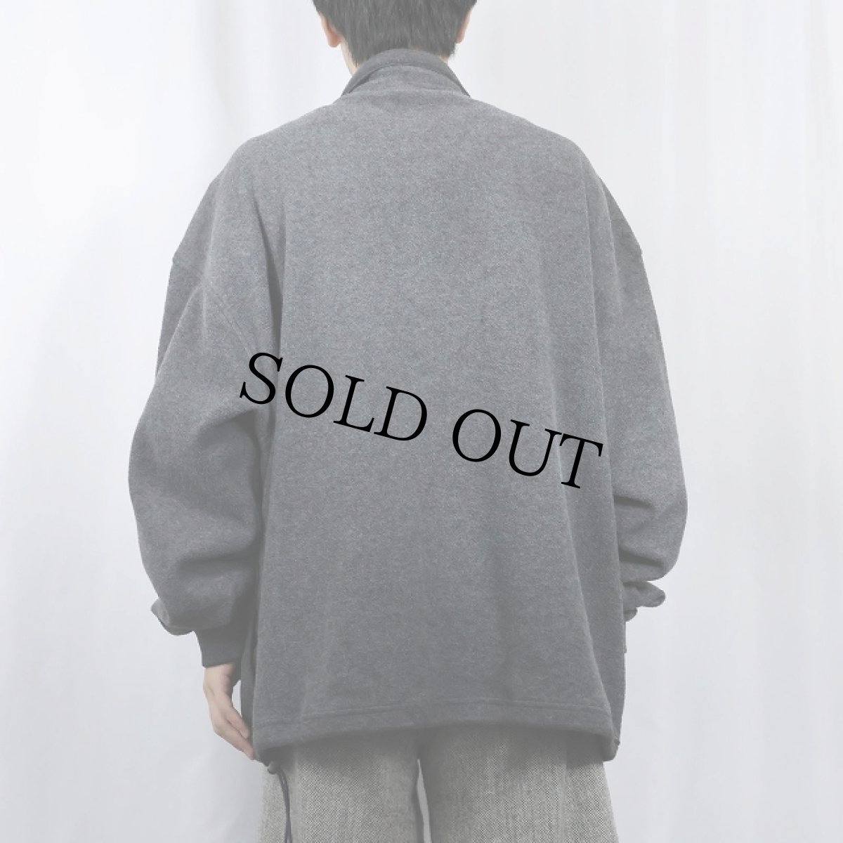 画像3: 90's EMS ハーフスナップ フリースジャケット XL (3)