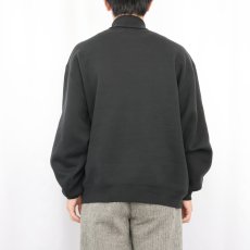 画像3: 90's〜 RUSSELL ATHLETIC USA製 前V タートルネックスウェット BLACK L (3)