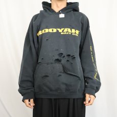 画像2: 2000's BOOYAH BAIT CO. 釣り具企業 プリントスウェットフーディ BLACK L (2)