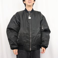 画像3: "MA-1 TYPE" フライトジャケット BLACK XL TALL (3)