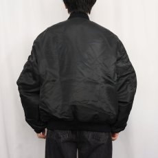 画像4: "MA-1 TYPE" フライトジャケット BLACK XL TALL (4)
