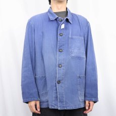 画像2: 70's〜 EURO ヘリンボーンツイル ワークカバーオール (2)
