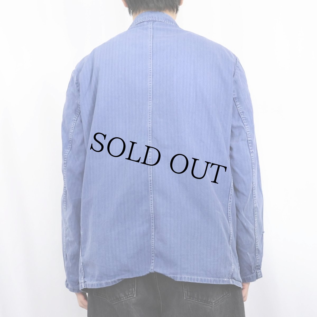 画像3: 70's〜 EURO ヘリンボーンツイル ワークカバーオール (3)