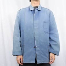 画像2: 70's〜 EURO コットン ツイル ワークカバーオール SIZE56 (2)