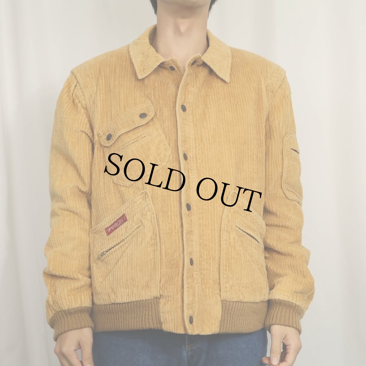 画像2: 80's〜 SASSON 太畝 コーデュロイジャケット SIZE44 (2)