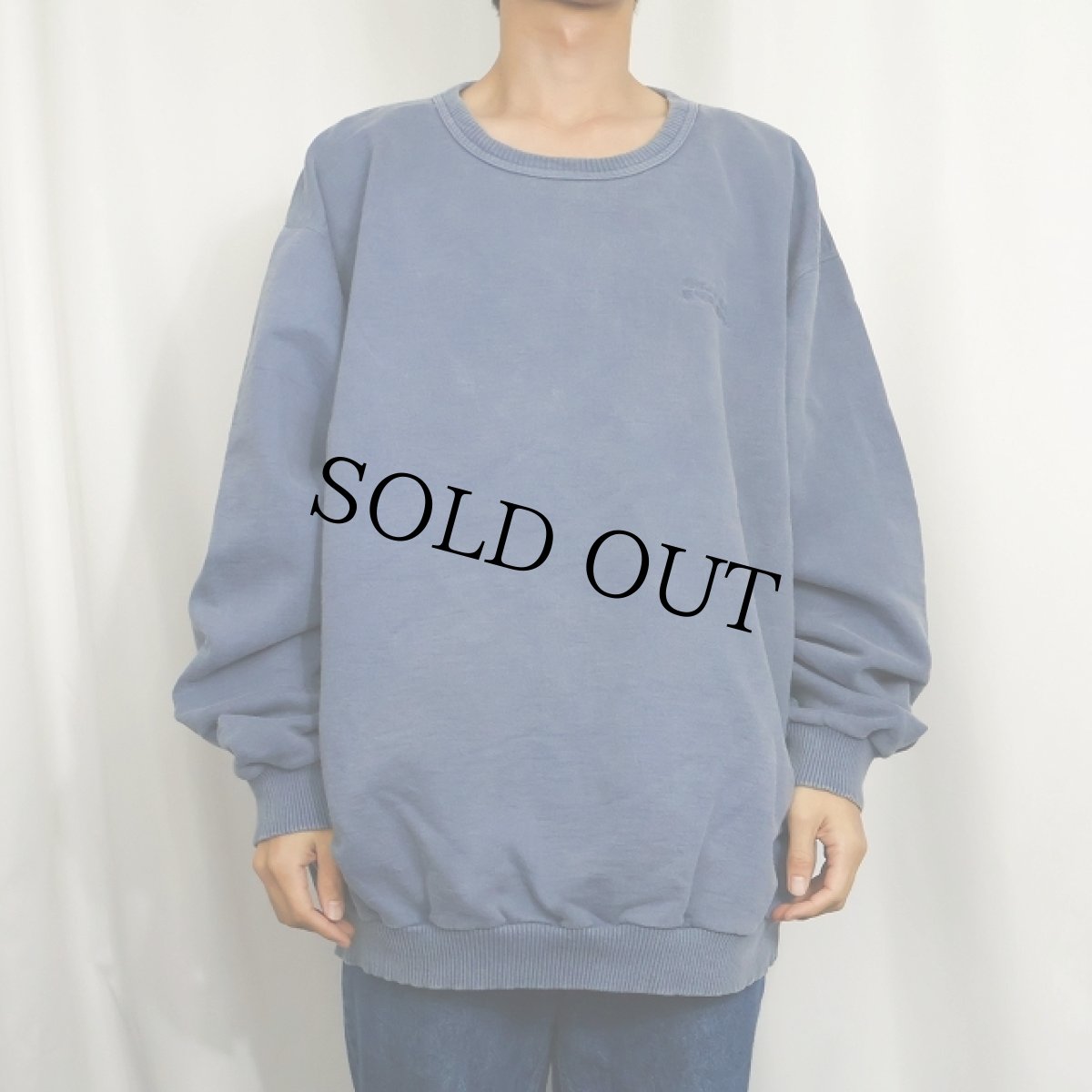 画像2: 90's〜 NORTHERN ELEMENTS ロゴ刺繍 フェードスウェット XXL (2)