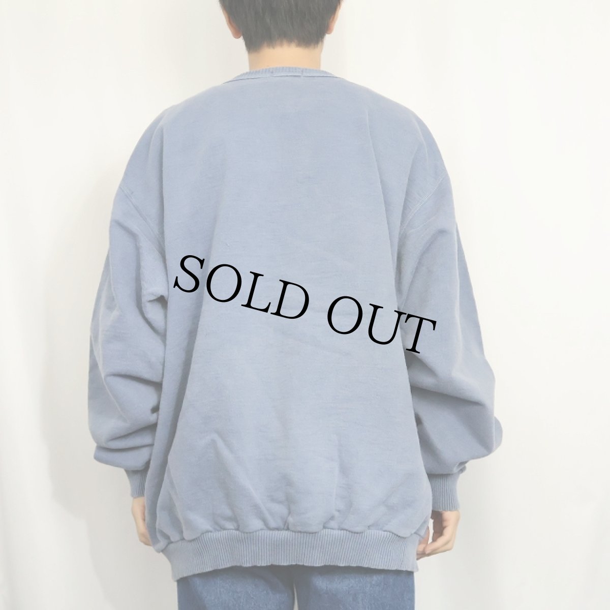 画像3: 90's〜 NORTHERN ELEMENTS ロゴ刺繍 フェードスウェット XXL (3)